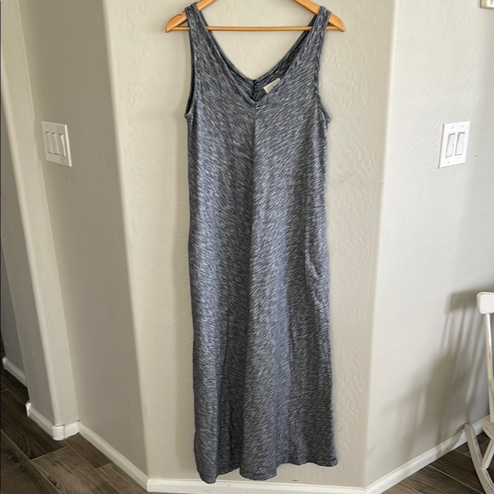 Lou and Grey Blue Gray Sleeveless Maxi Dress